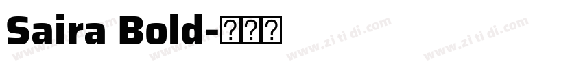 Saira Bold字体转换